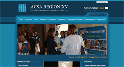 Desktop Screenshot of acsaregionxv.org